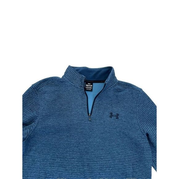 Under Armor Storm Blue Quarter Zip Pullover Jacket. Mens‎ Small. - Picture 3 of 7